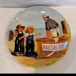 Edwin M. Knowles "Fish Story" Collectors Plate